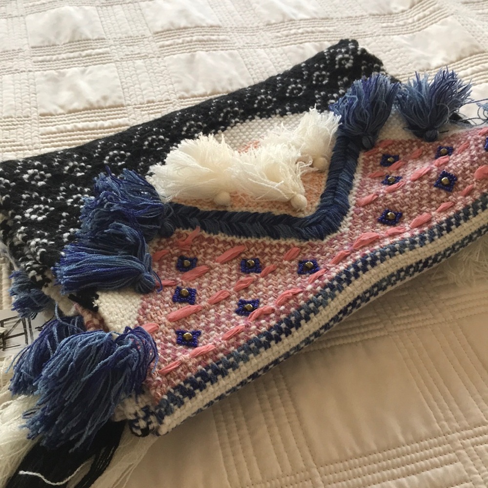 Hello Hydrangea x Anthropologie Scarf NWT